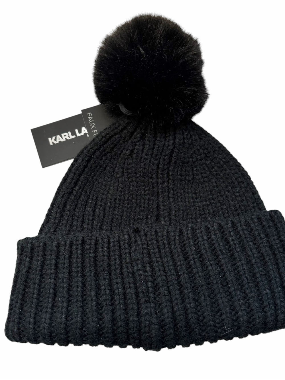NWT Karl Lagerfeld Paris Choupette French Cat Knit Scarf & Pom Pom Hat Set - Picture 5 of 9